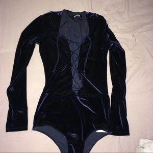 Reformation velvet bodysuit